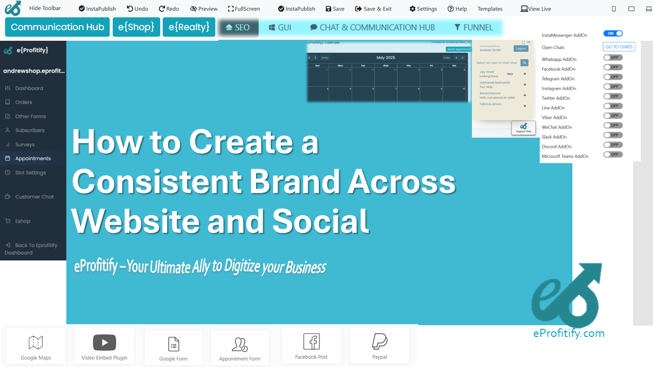 How to Create a Consistent Brand Across Website and Social